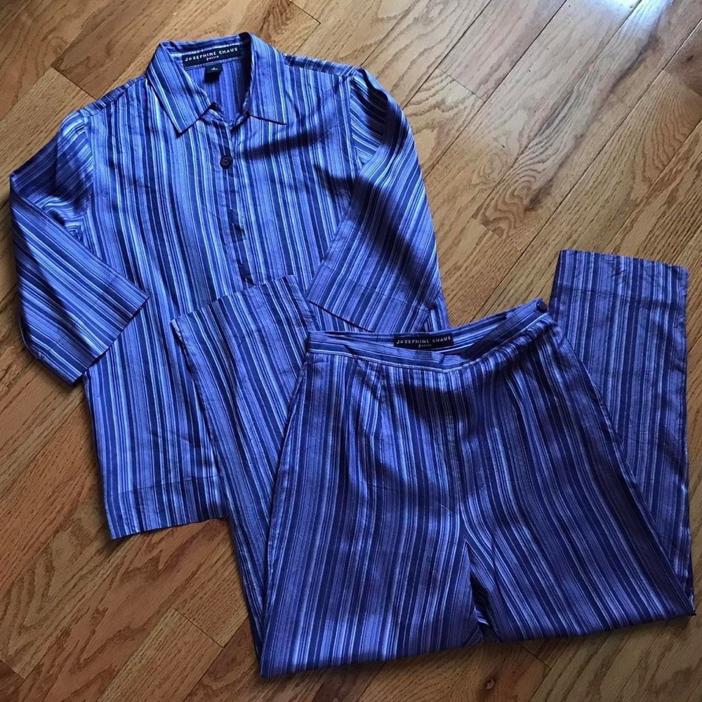 Josephine Chaus Silk Two Piece Set